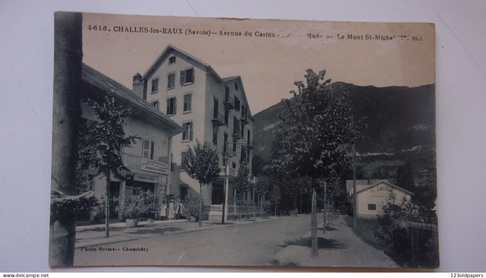 73 SAVOIE CHALLES LES EAUX AVENUE CASINO 1925 - Otros & Sin Clasificación