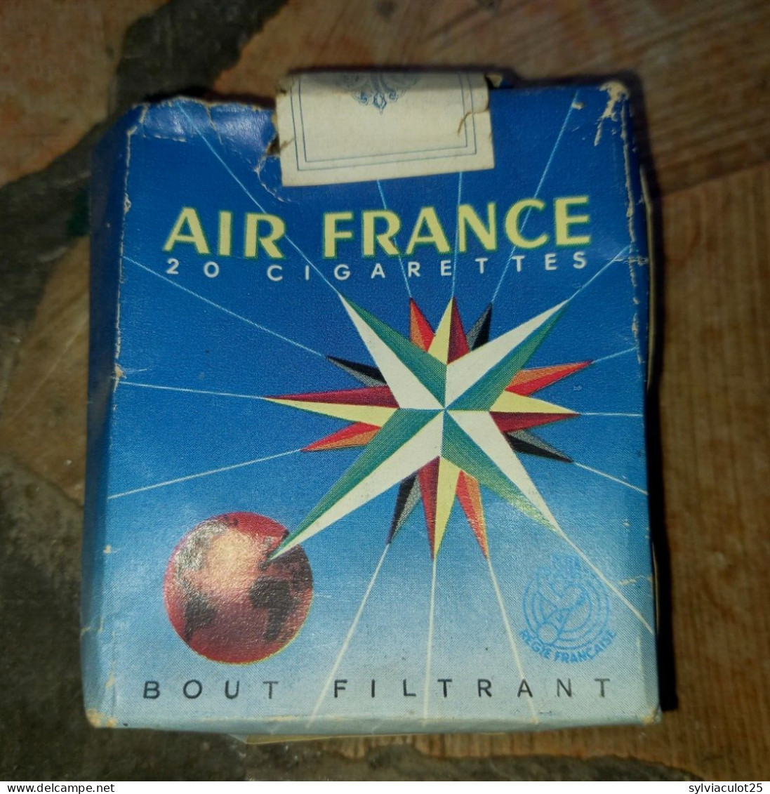 Air France Paquet Souple De 20 Cigarettes Vide Bout Filtrant Papier Aquafuge - Otros & Sin Clasificación