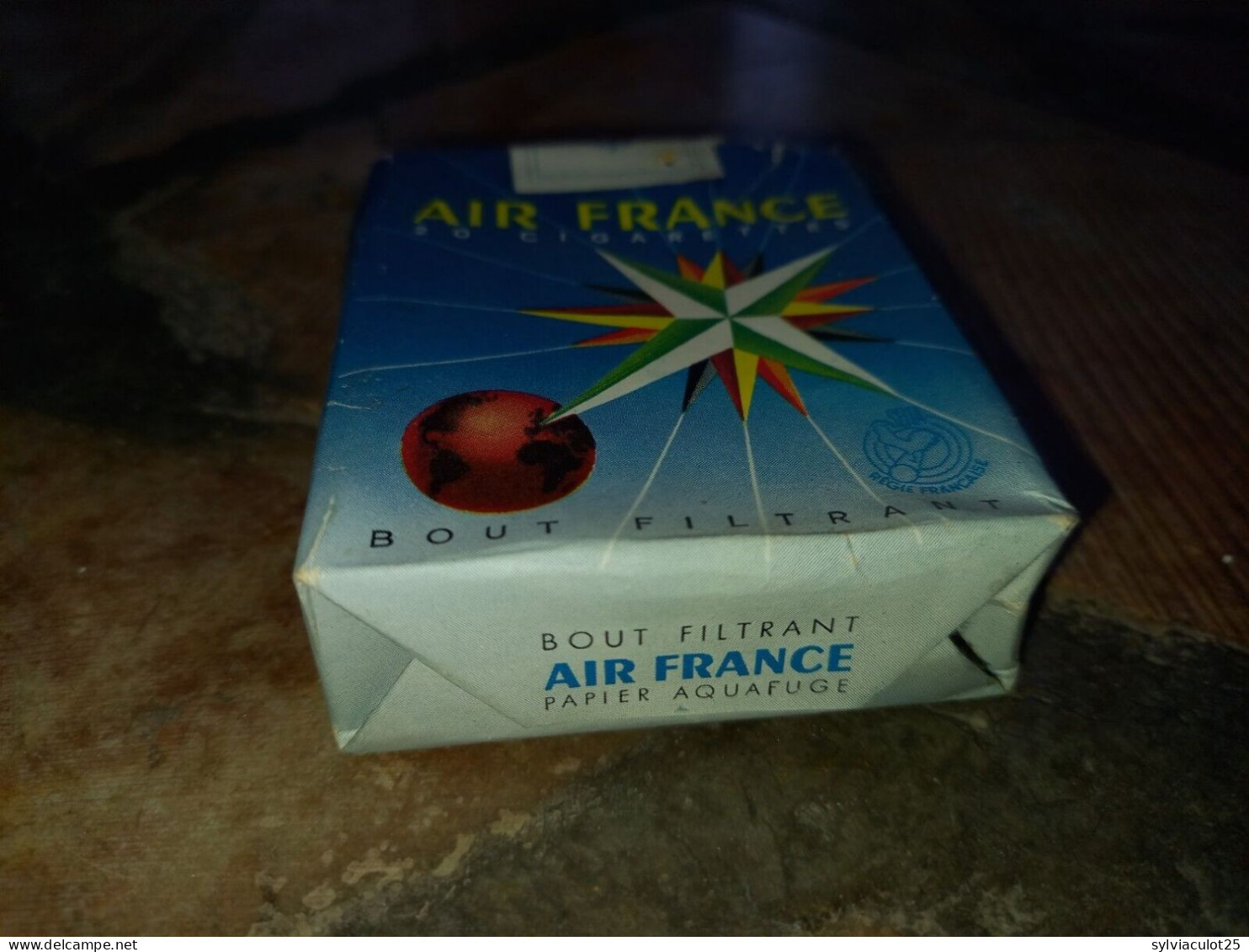 Air France Paquet Souple De 20 Cigarettes Vide Bout Filtrant Papier Aquafuge - Sonstige & Ohne Zuordnung