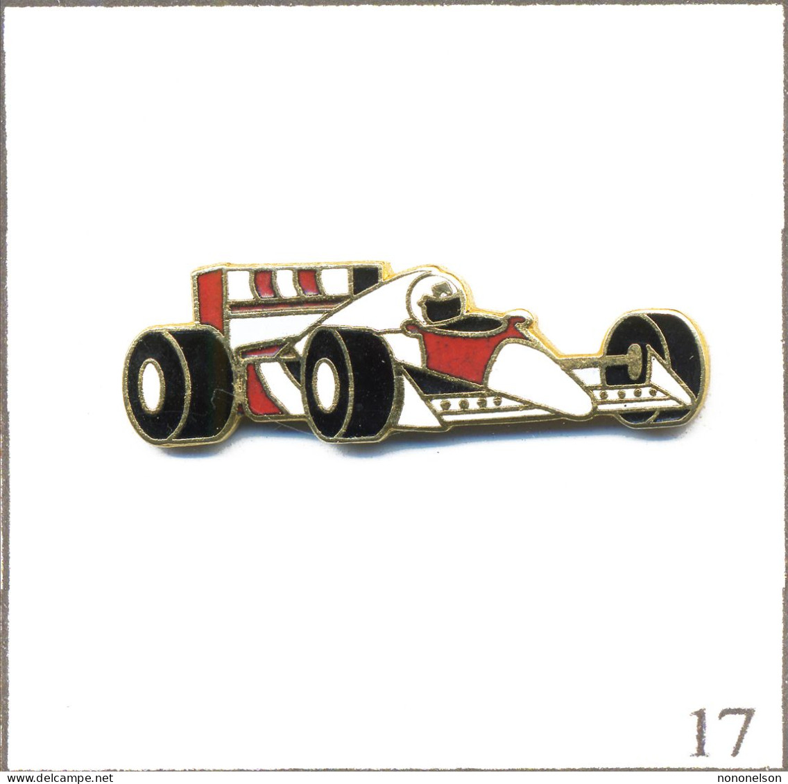 Pin's Automobile - Course / Formule 1 Aux Couleurs De Mc Laren Marlboro (MP4/6B). Non Estampillé. EGF. T980-17 - F1