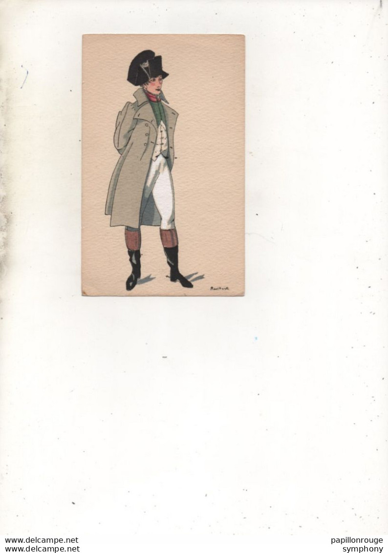 Par Rouillier - CPA -  Histoire Du Costume Français -  Empire 1807 -  Scan Du Verso - - Rouillier