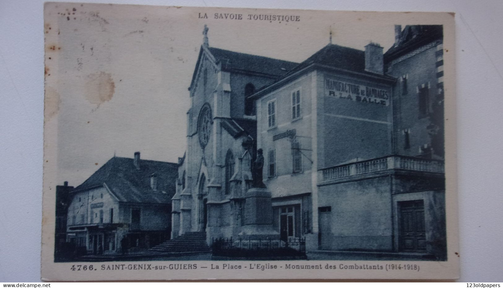 73 SAVOIE  SAINT GENIX SUR GUIERS MANUFACTURE  DE BANDAGES  1938 - Andere & Zonder Classificatie