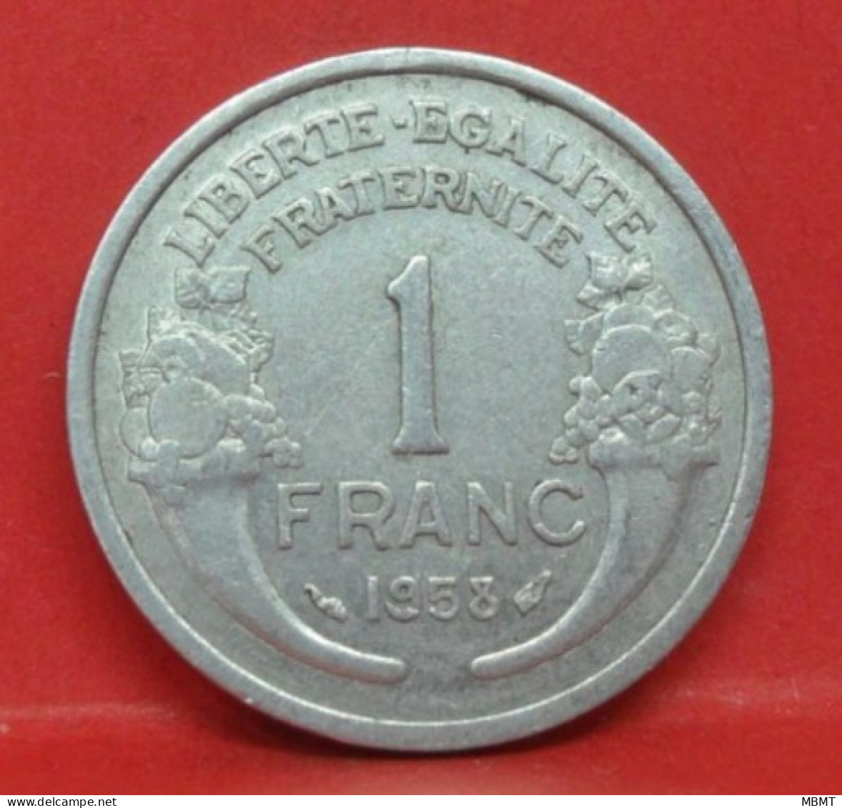 1 Franc Morlon Alu 1958 - TTB - Pièce Monnaie France - Article N°687 - 1 Franc