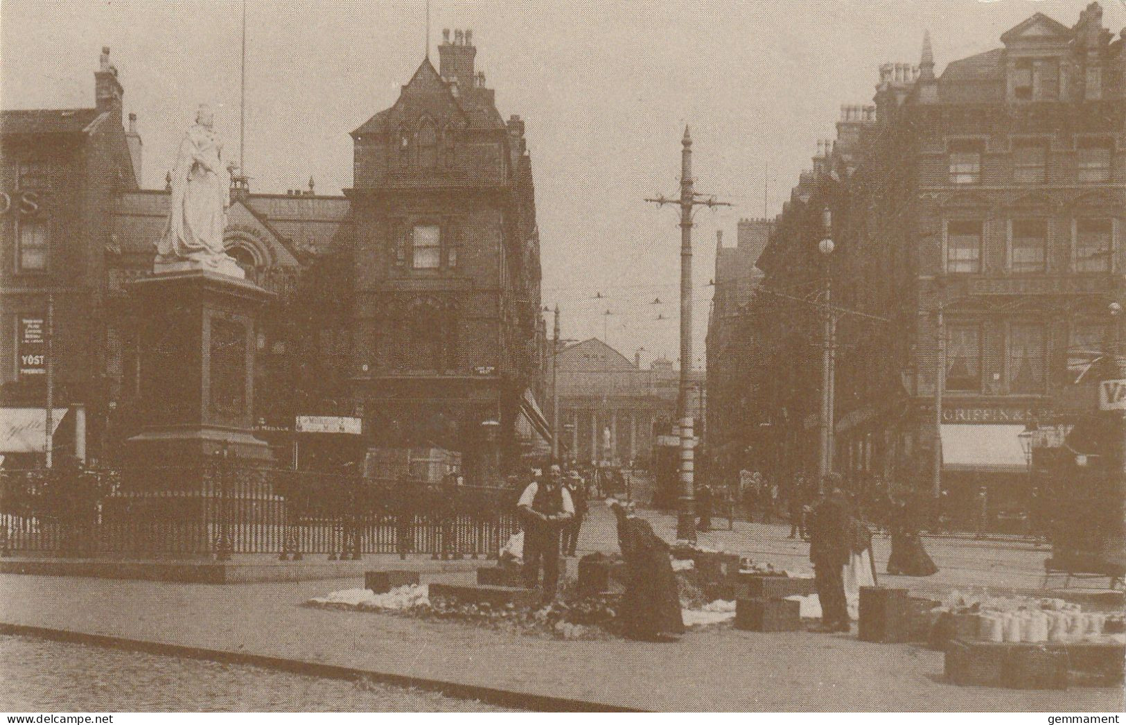 NOTTINGHAM - MARKET STREET. POT MARKET.  REPRINT - Nottingham