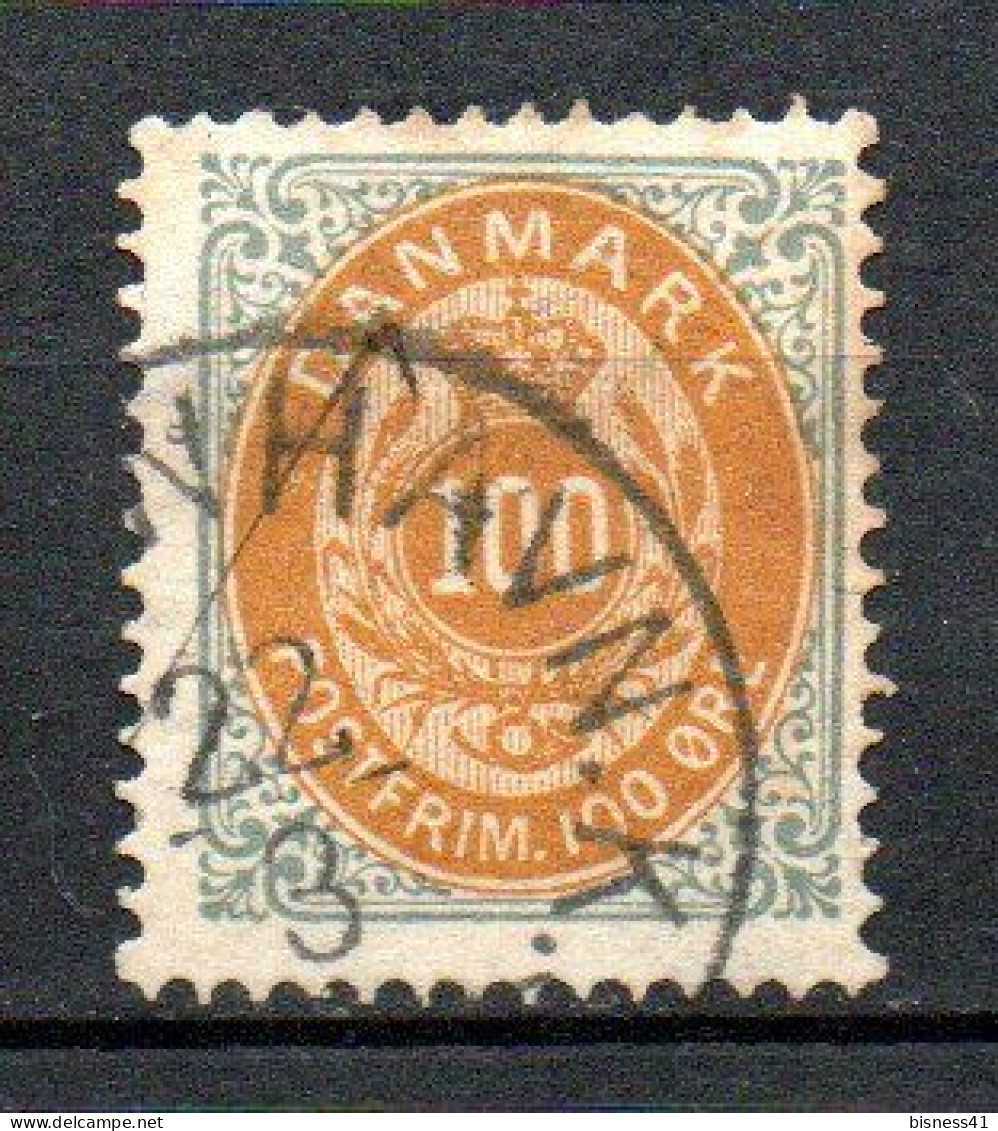 Col33 Danemark Denmark Danmark 1875 N° 29 D14 Oblitéré Cote : 85,00€ - Gebraucht