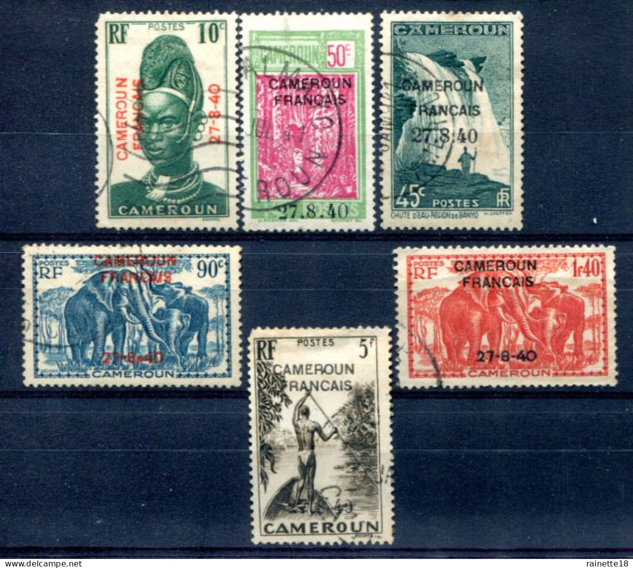 Cameroun            Lot   Divers  Oblitérés ( 212 Et 230 Une Dent Courte Haut Gauche) - Used Stamps