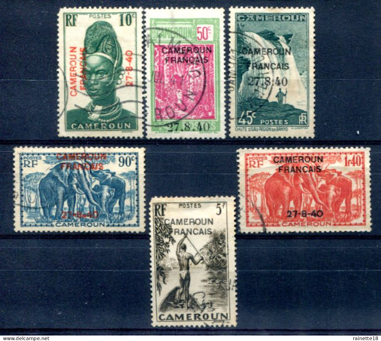 Cameroun            Lot   Divers  Oblitérés ( 212 Et 230 Une Dent Courte Haut Gauche) - Usati