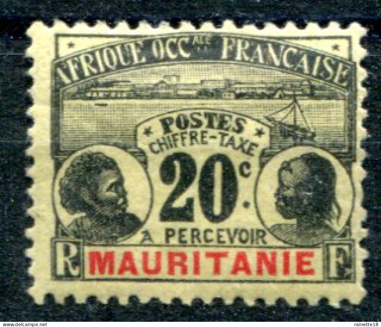 Mauritanie         Taxe N° 12 * - Nuovi