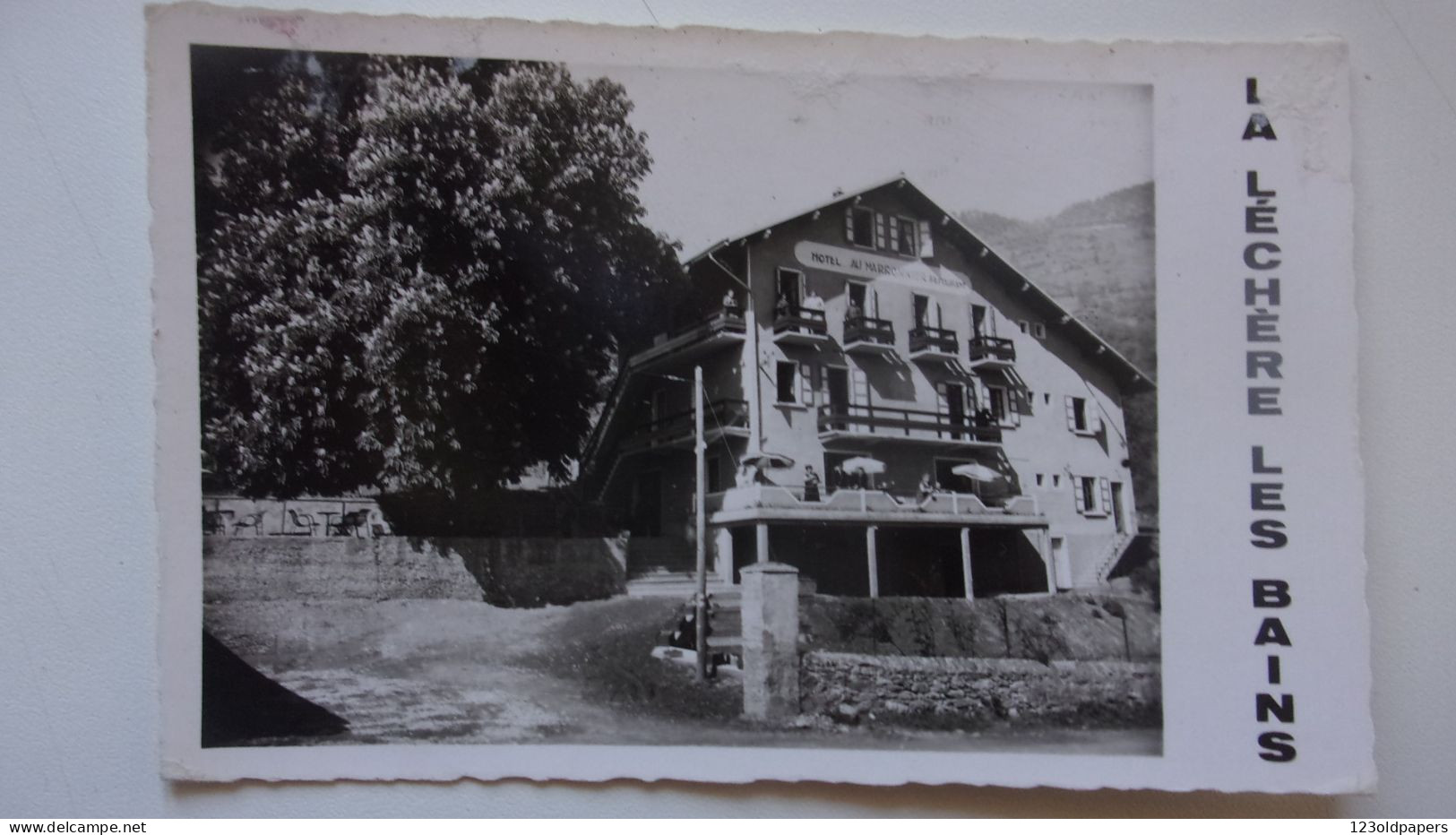 73 SAVOIE  LA LECHERE LES BAINS AU MARRONNIER  HOTEL - Otros & Sin Clasificación