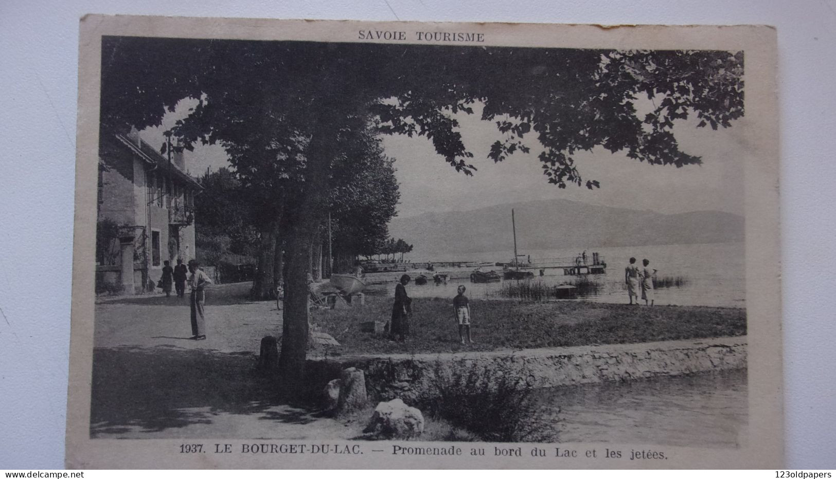 73 SAVOIE  LE BOURGET DU LAC PROMENADE AU BORD DU LAC JETEES  VOYAGEE - Le Bourget Du Lac