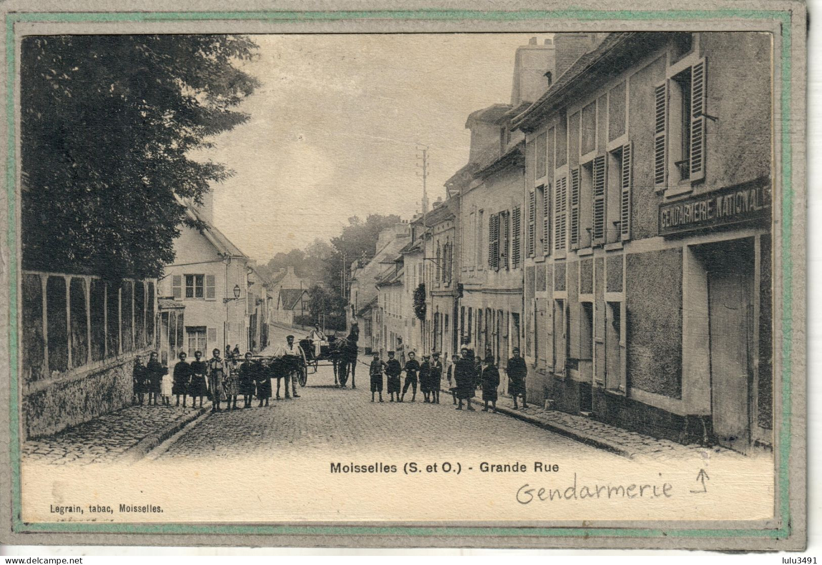 CPA (95) MOISSELLES - Aspect De La Gendarmerie Et De La Grande Rue En 1907 - Moisselles