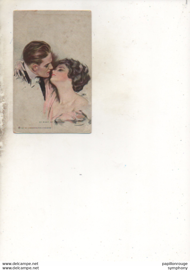 Par Harrison Fischer - CPA - By Right Of Conquest - Couple Amoureux - 1917 - - Fisher, Harrison