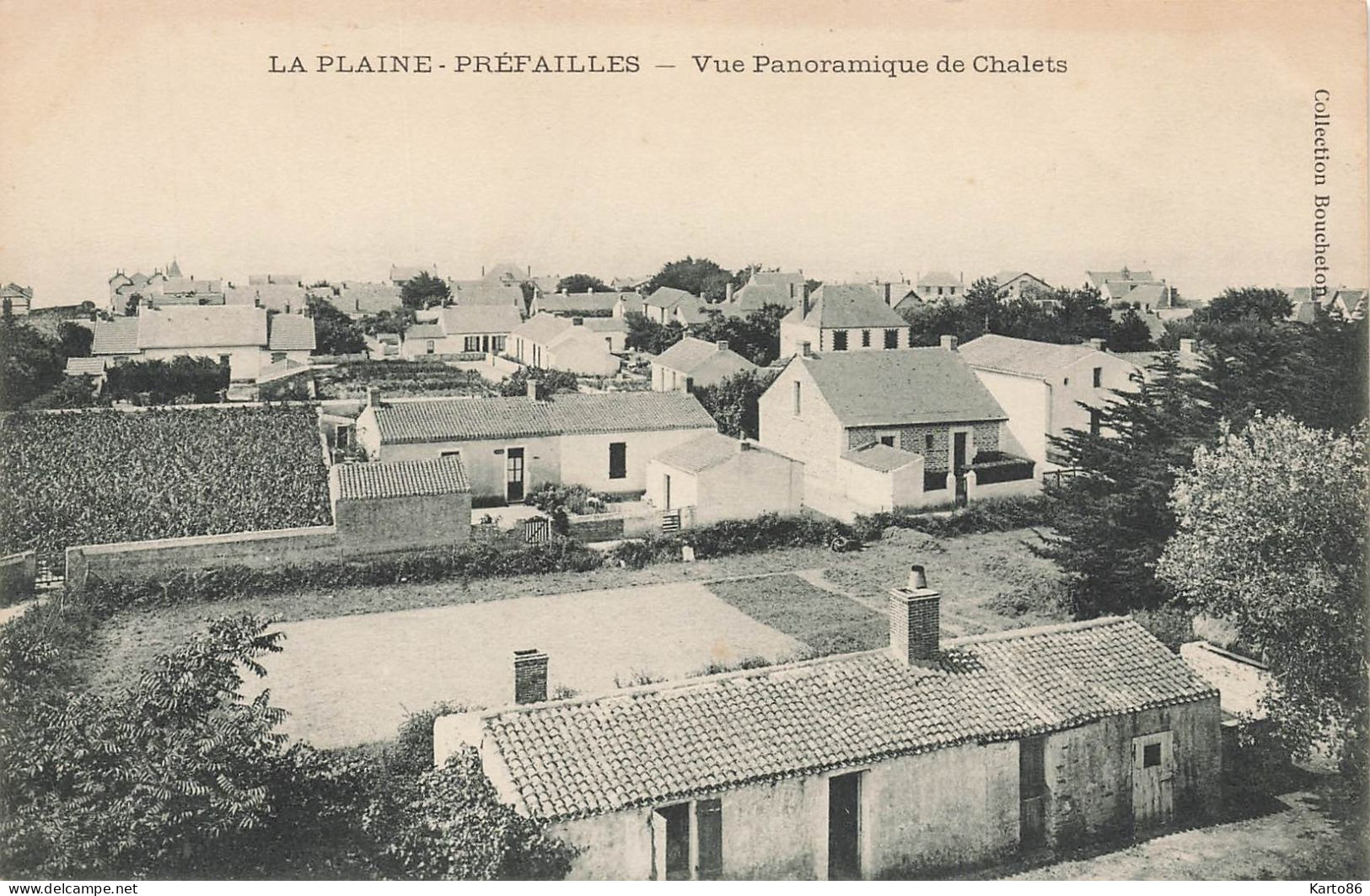 La Plaine Sur Mer , Préfailles * Vue Panoramique De Châlets  * Villas Quartier - La-Plaine-sur-Mer