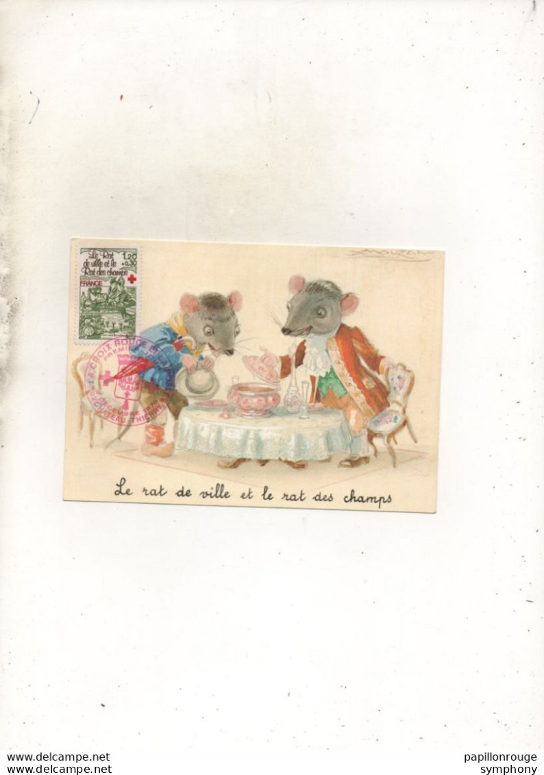 CPA .   Illustrateur Mauzan.  Le Rat De Ville Et Le Rat Des Champs - Mauzan, L.A.