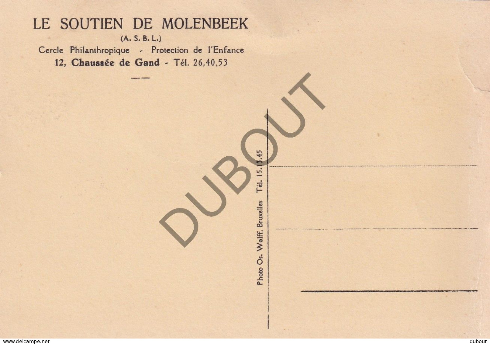 Postkaart/Carte Postale - Sint Jans Molenbeek - Fanfare/Harmonie (C4483) - St-Jans-Molenbeek - Molenbeek-St-Jean