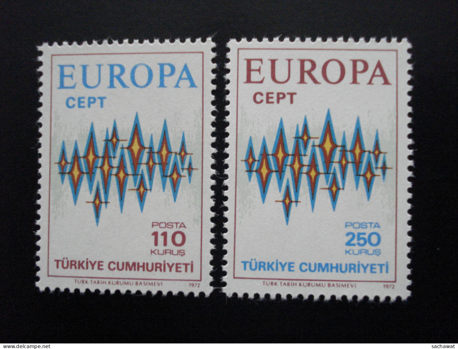 Turquie - Europa 1972 - Y.T. 2024/2025 - Neuf ** - Mint MNH - 1972