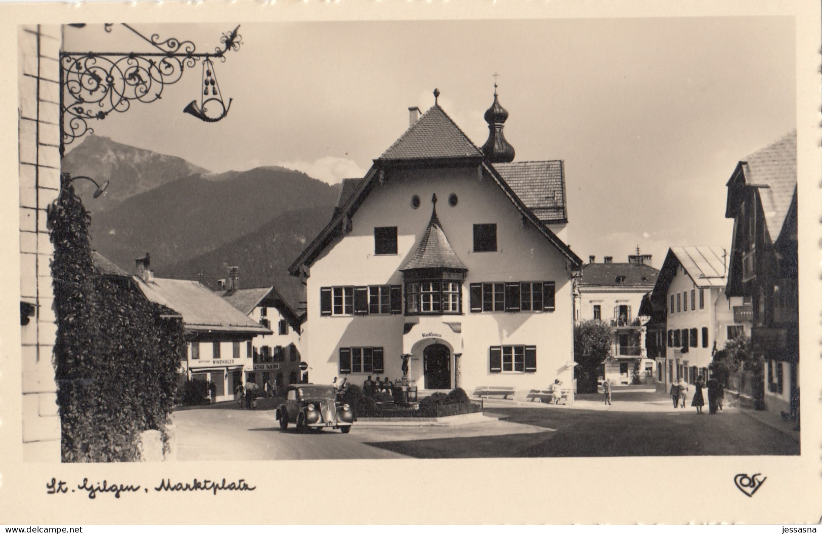 AK - St. Gilgen - Oldtimer Am Alten Marktplatz - 1951 - St. Gilgen