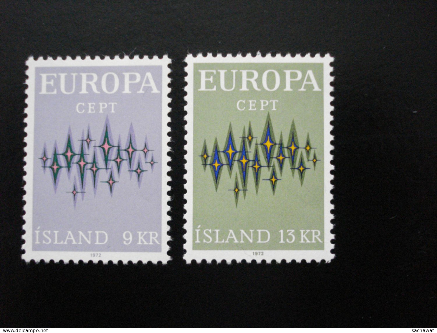 Islande - Europa 1972 - Y.T. 414/415 - Neuf * - Mint MLH - 1972