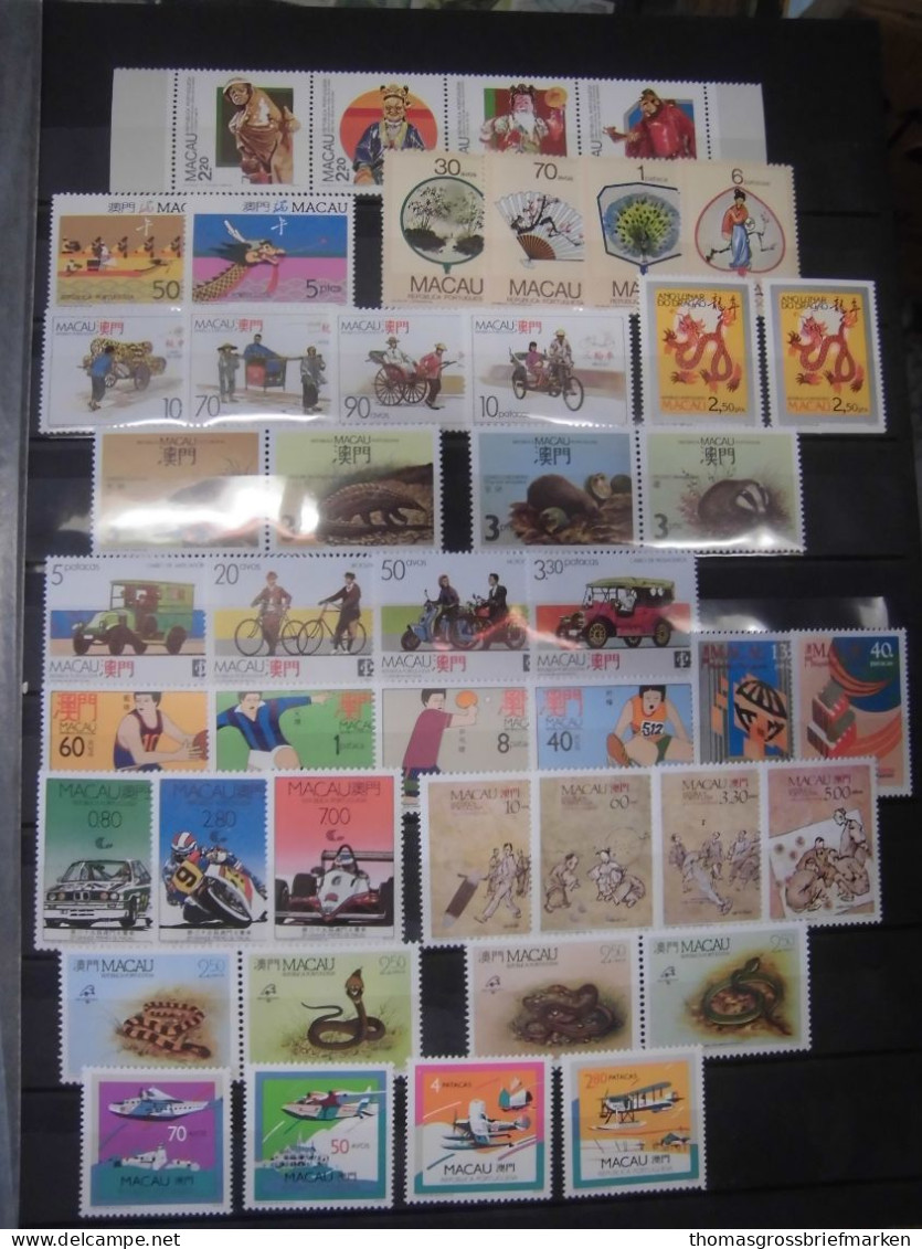 Macau China Sammlung Postfrisch Aus Ca. 1983-1994, Mit Kompletten Serien (1302) - Collezioni & Lotti
