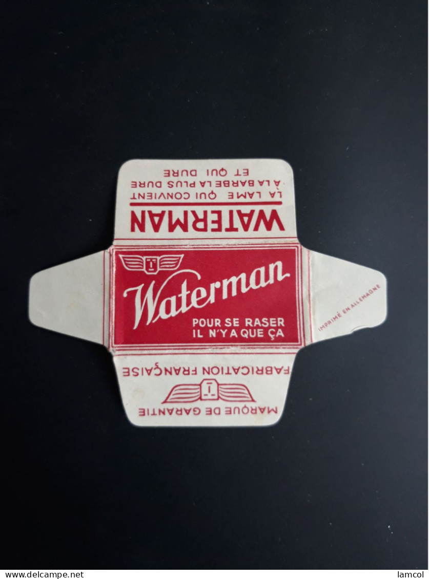 Lame De Rasoir Française WATERMAN- French Safety Razor Blade Wrapper - Lames De Rasoir