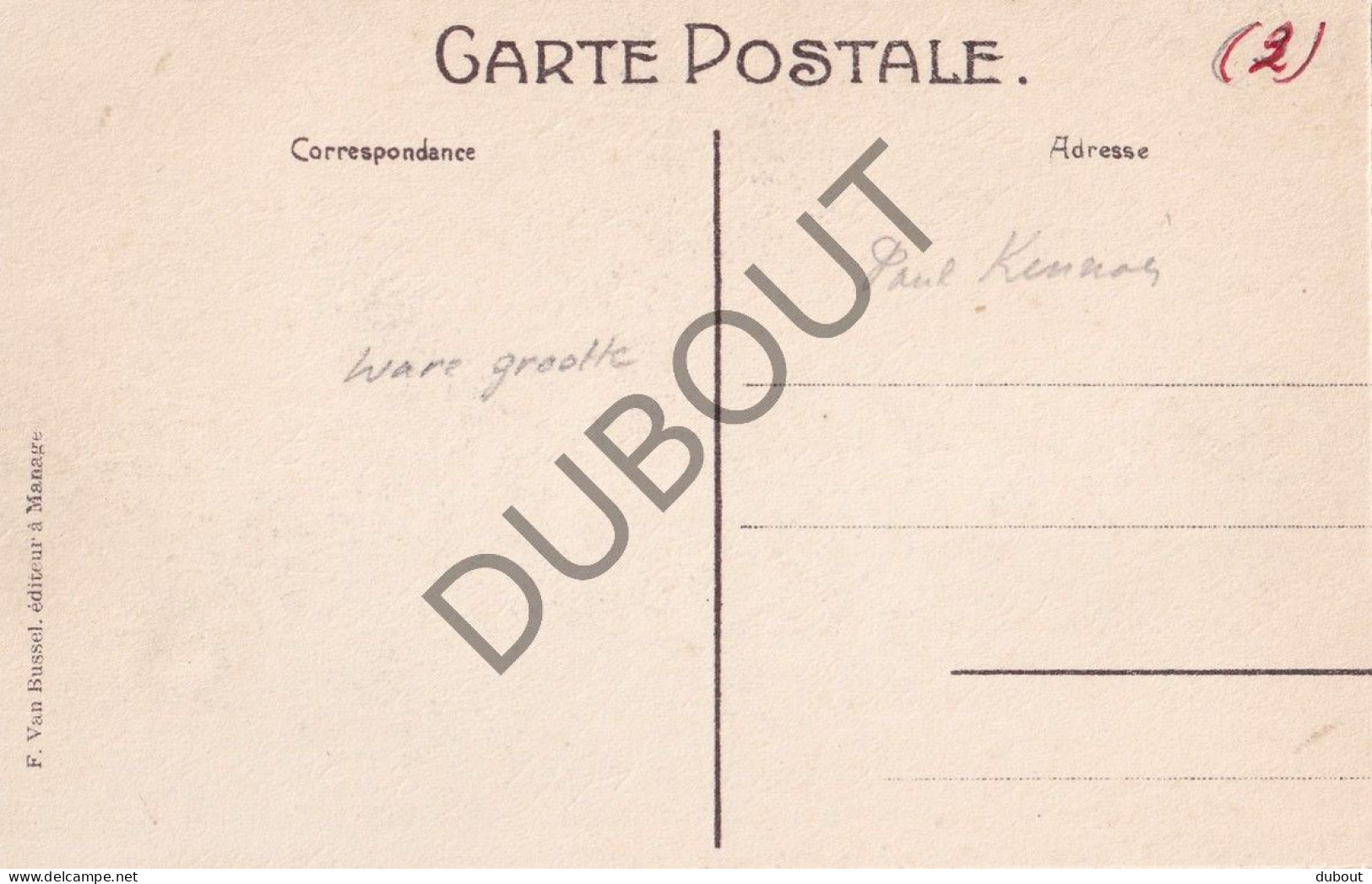 Postkaart/Carte Postale - Manage - Fanfare/Harmonie - Grève Des Verriers Et Tailleurs (C4522) - Manage