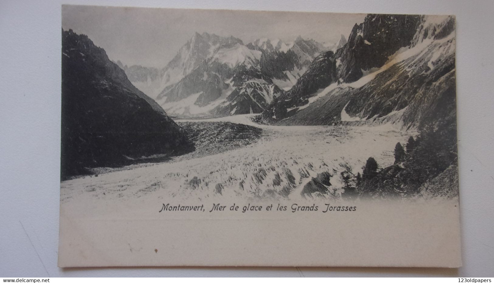 74 HAUTE  SAVOIE  MONTANVERT MER DE GLACE GRANDS JORASSES - Autres & Non Classés