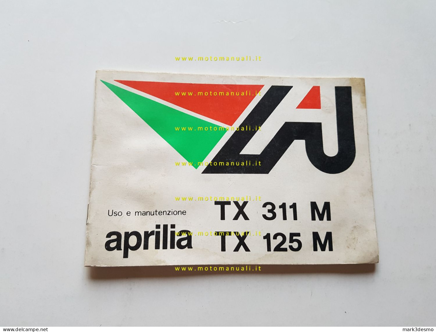 Aprilia TX 311 M - TX 125 M 1986 Manuale Uso Manutenzione Italiano Originale - Moto