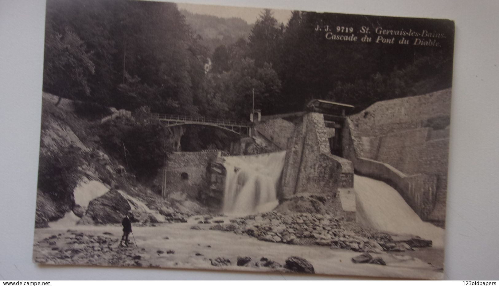 74 HAUTE  SAVOIE  SAINT GERVAIS LES BAINS CASCADE DU PONT DU DIABLE 1919 - Saint-Gervais-les-Bains