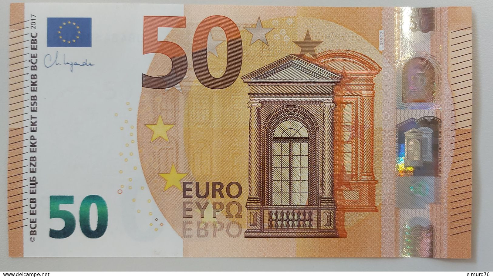 50 EURO U039G2 FRANCE Serie UB Lagarde Ch 84 Perfect UNC - 50 Euro