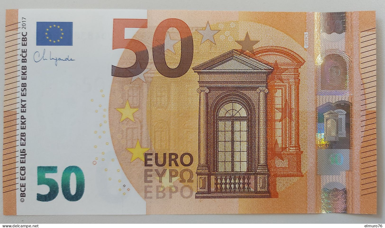 50 EURO U039C5 FRANCE Serie UD Lagarde Ch 83 Perfect UNC - 50 Euro