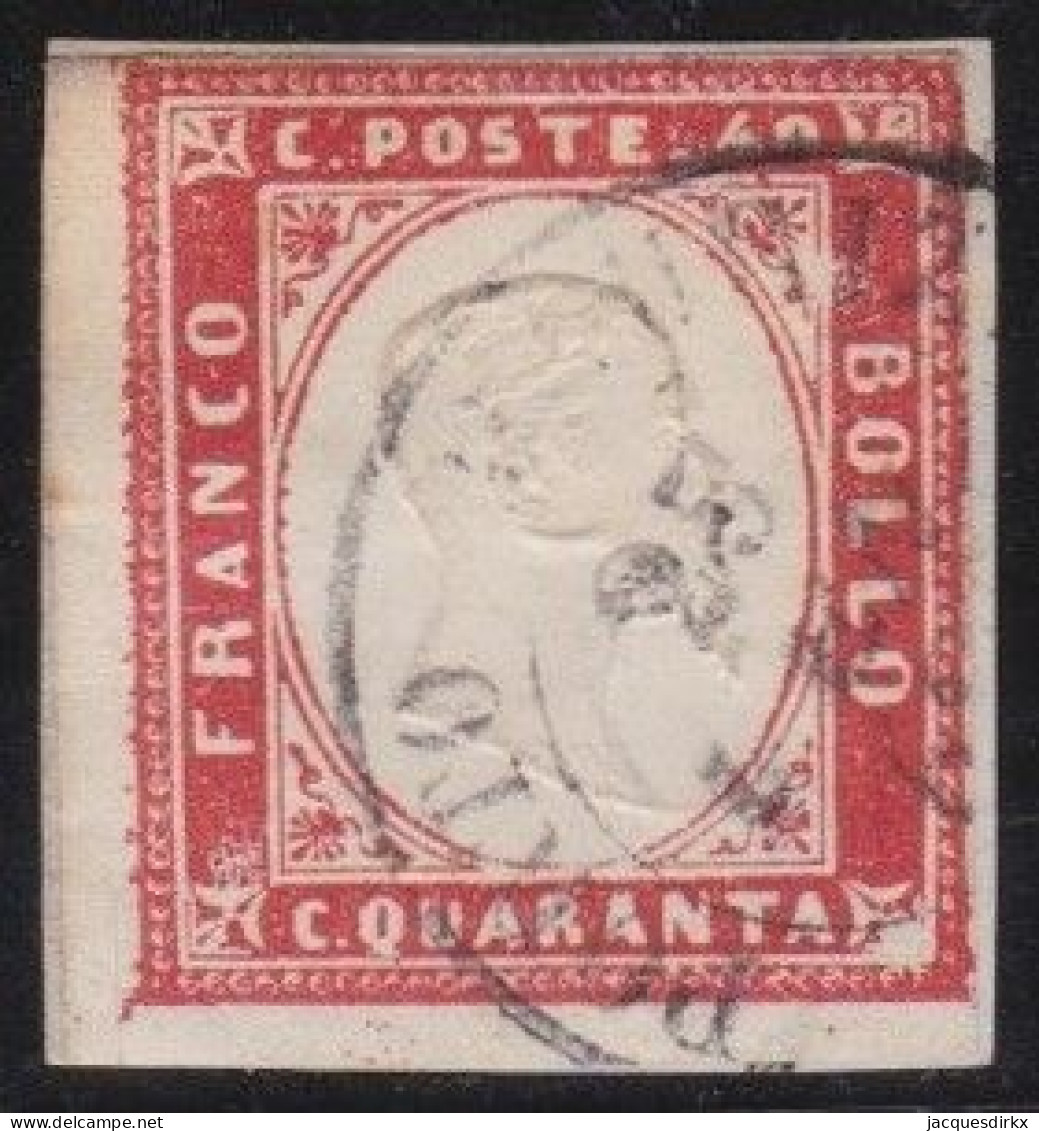 Sardinia   .    Y&T    .   13 B  (2 Scans)     . O    .   Cancelled  .     Hinged - Sardaigne