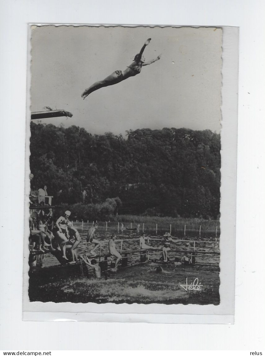 DEP. 73 CPSM AIX-LES-BAINS N°15 PLAGE MUNICIPALE LE BASSIN Concours De Plongeoir - High Diving