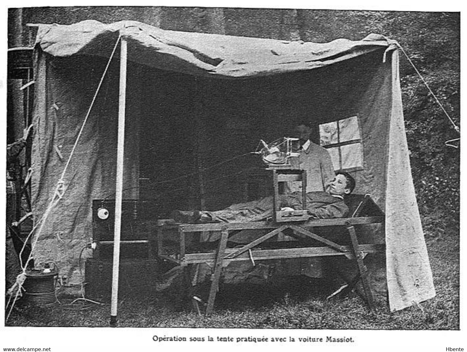 Voiture Radiologique Massiot équipée Pour La Radiologie Service De Santé Militaire De L'armée - Petite Curie (Photo) - Automobiles