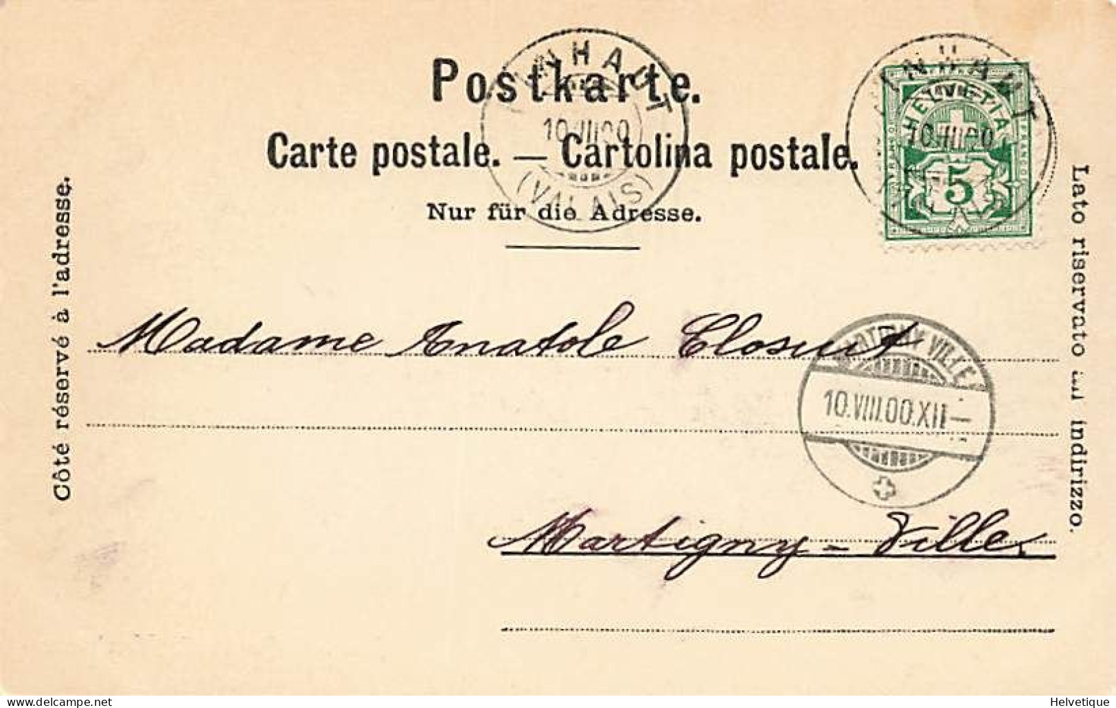 Barberine 1900 Avant Le Barrage D'Emosson Champéry - Champéry