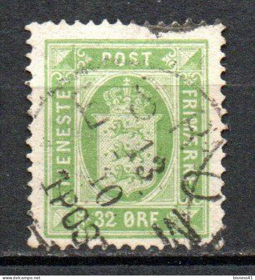 Col33 Danemark Denmark Danmark Service 1875 N° 10 Oblitéré Cote : 45,00€ - Servizio