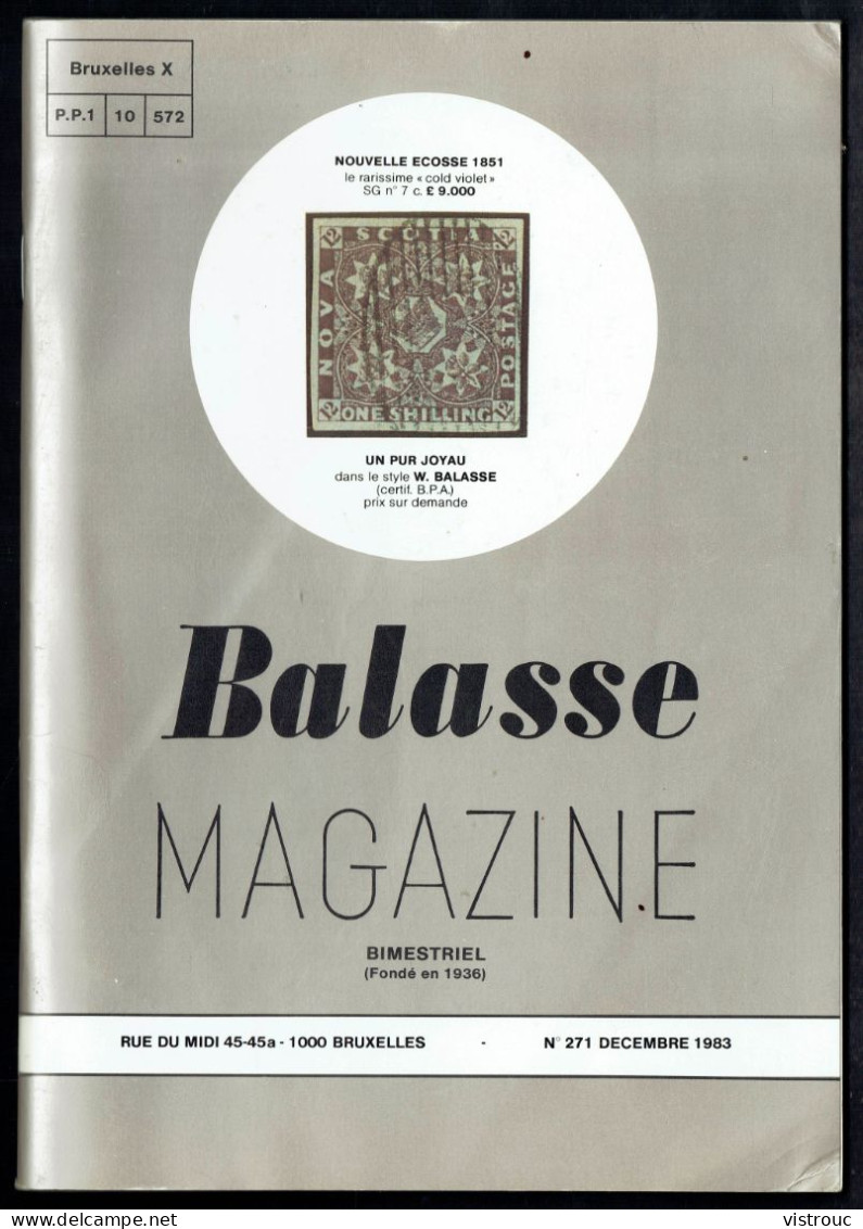 " Magazine BALASSE N° 271" - 1983 - Table Des Matière En Scan 3. - Thématiques