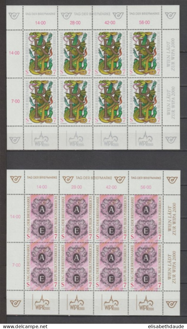 AUTRICHE - 1991+1994+1996/2000 - MINI FEUILLES JOURNEE DU TIMBRE ** MNH - Blocks & Sheetlets & Panes