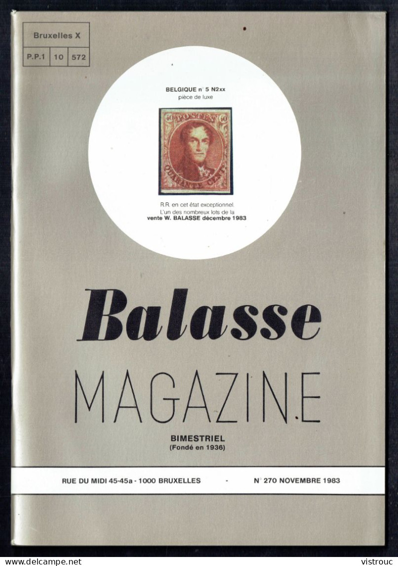 " Magazine BALASSE N° 270" - 1983 - Table Des Matière En Scan 3. - Thématiques