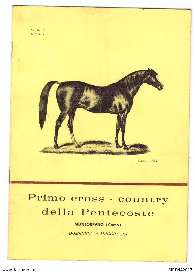 PRIMO CROSS COUNTRY DELLA PENTECOSTE - MONTORFANO - COMO 1967 - Sport