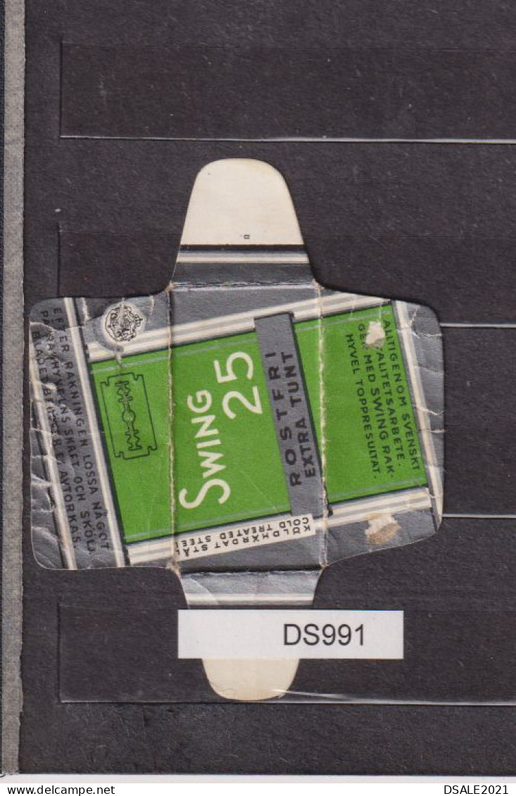 Old Vintage, Razor Blade Wrap, Enveloppe De Lame De Rasoir "SWING 25" (ds991) - Rasierklingen
