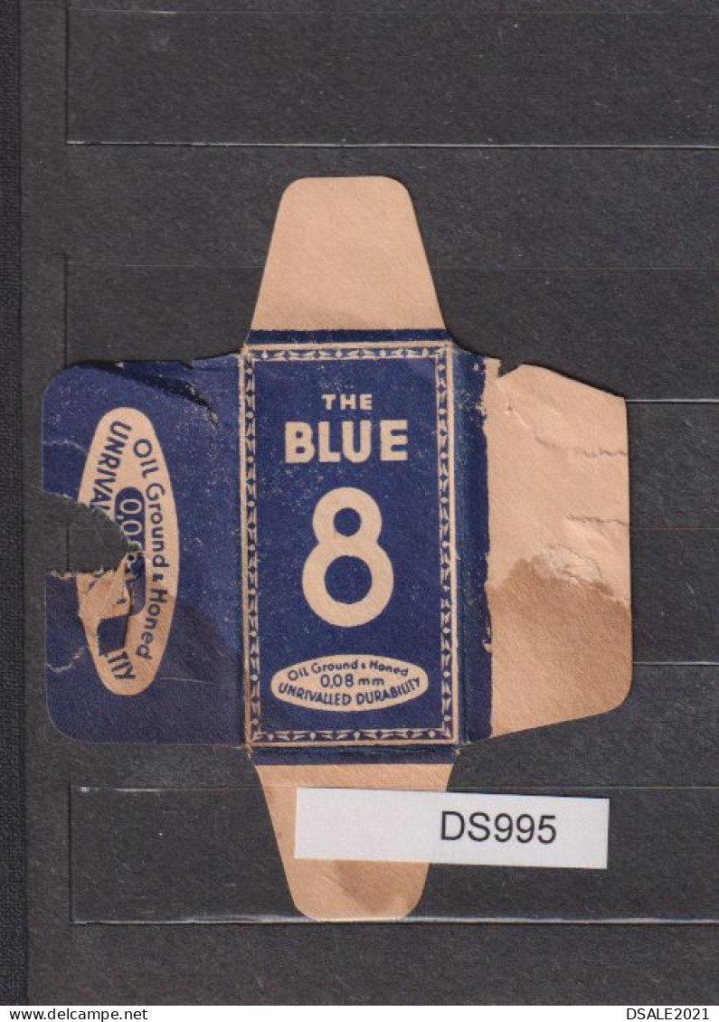 Old Vintage, Razor Blade Wrap, Enveloppe De Lame De Rasoir "THE BLUE 8" (ds995) - Hojas De Afeitar