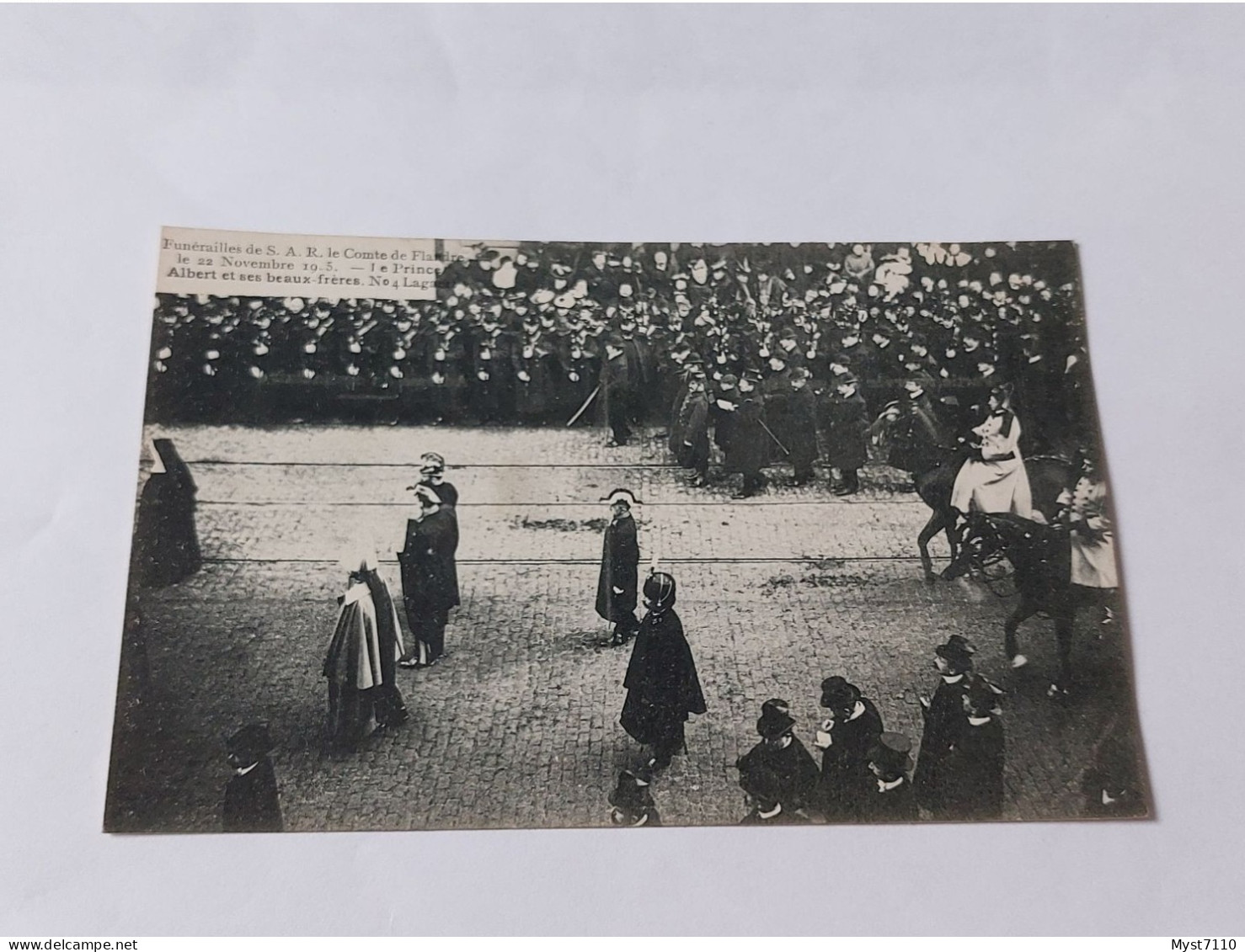 Cp Événements/ Funérailles De S.A.R. Le Comte De Flandre. Le Prince Albert Et Ses Beaux-frères. N°4 Lagaert - Funerali