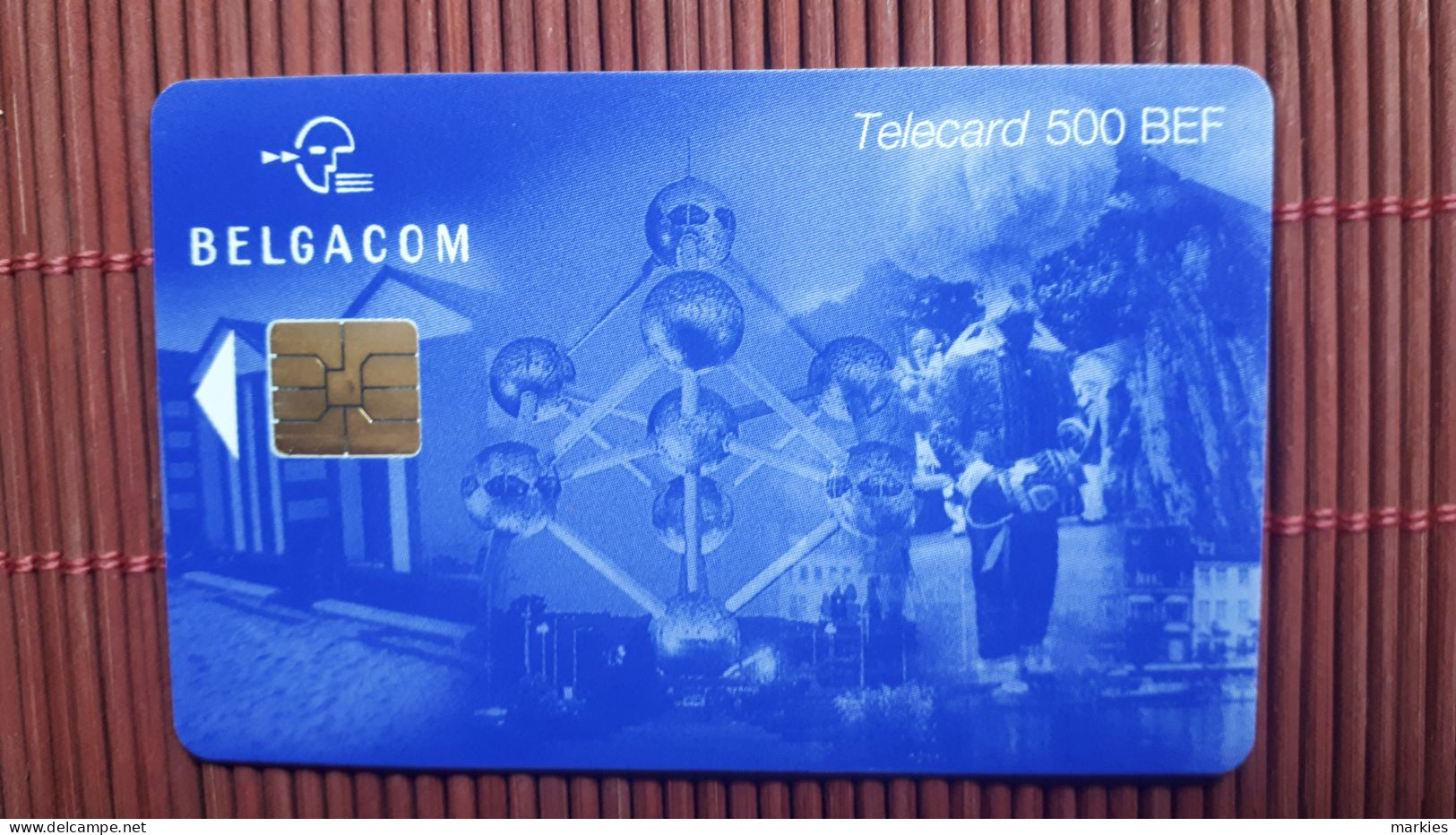 Phonecard Atomium 500 BEF Used FH  30.06..2001  Rare - Met Chip