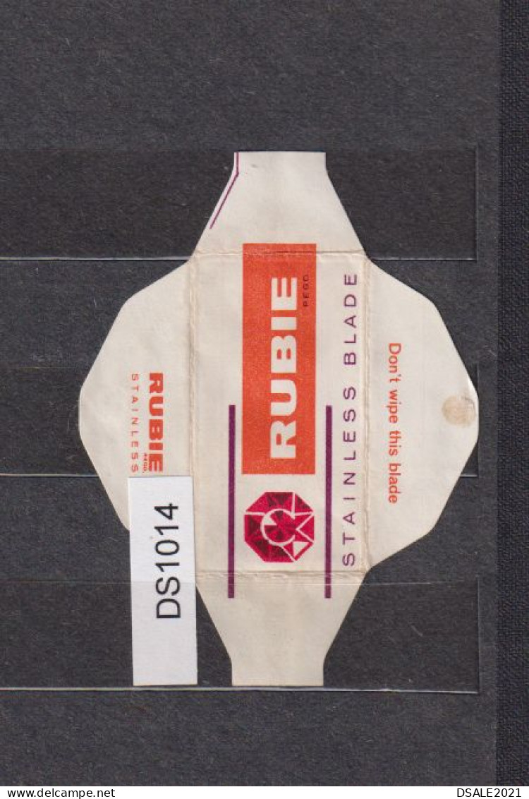 Old Vintage, Razor Blade Wrap, Enveloppe De Lame De Rasoir "RUBIE" (ds1014) - Rasierklingen