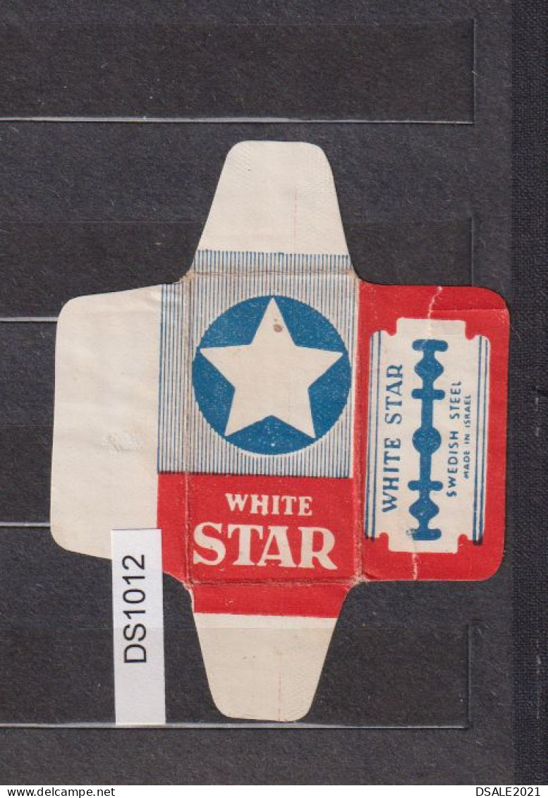 Old Vintage Razor Blade Wrap Cover Rasage Lame De Rasoir "WHITE STAR" Made In Israel (ds1012) - Rasierklingen