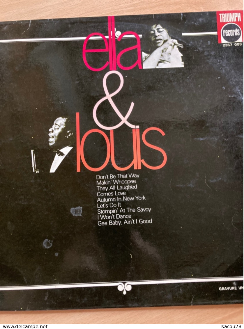 1 LP Ella Et Louis Voir Scans Rare - Jazz