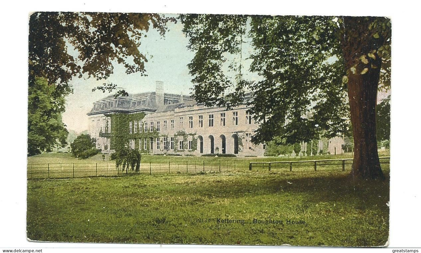 Northamptonshire  Postcard Kettering Boughton House Posted 1911 Sg269 Stamp Harrison - Northamptonshire