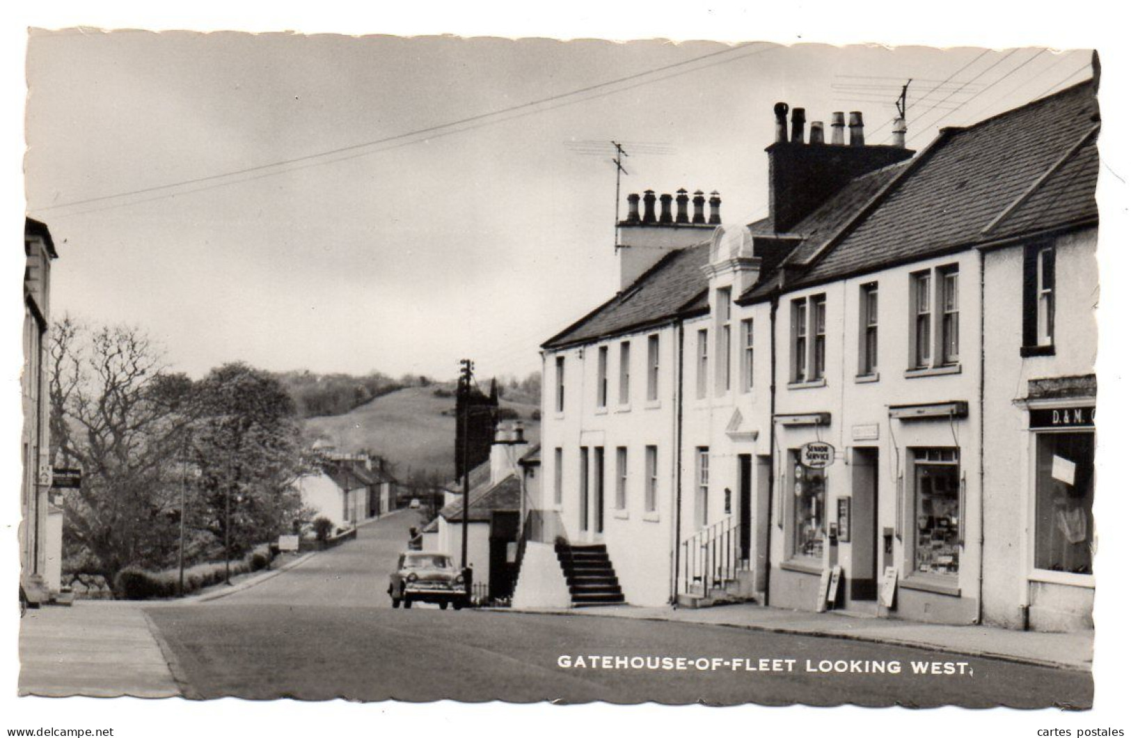 GATEHOUSE OF FLEET Looking West - Kirkcudbrightshire