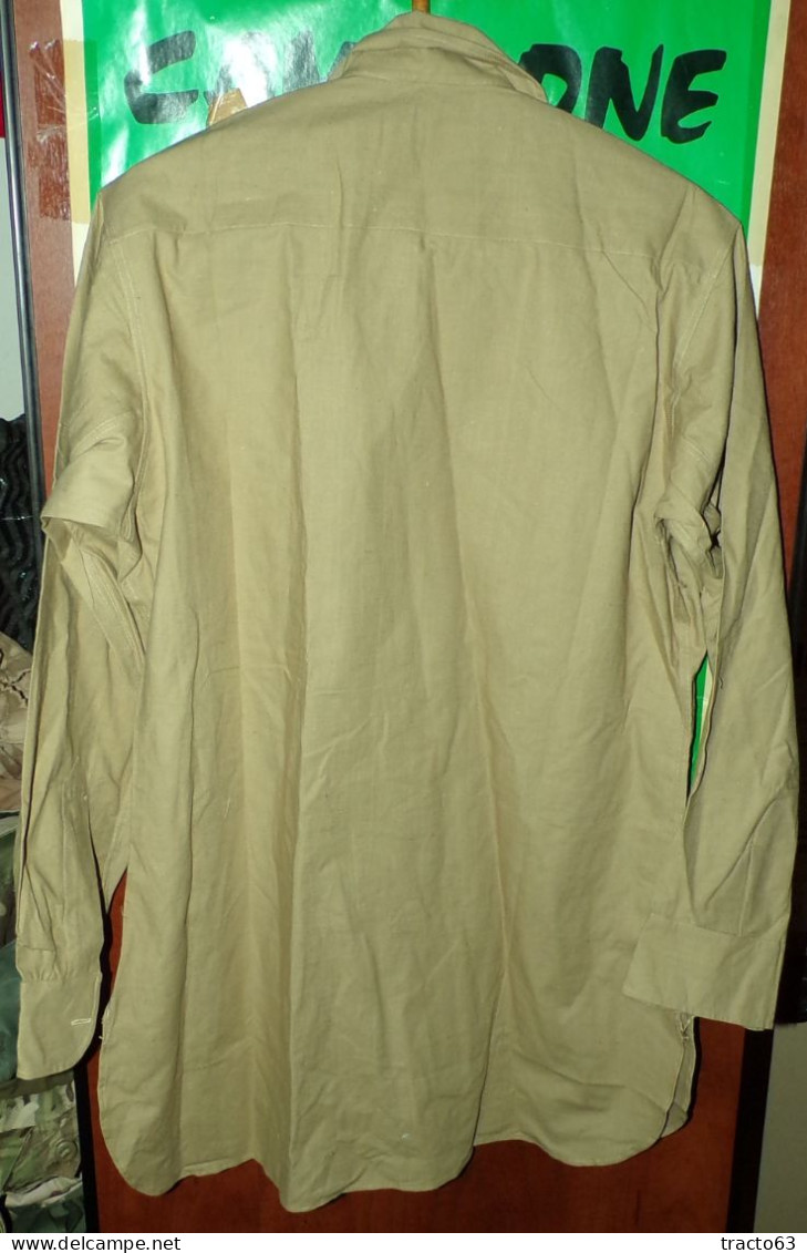 CHEMISE MILITAIRE DE L'ARMEE FRANCAISE DE 1953 GUERRE INDOCHINE  ,Taille 3 C  SOIT L EN CIVIL,NEUF AVEC MANCHES LONGUES - Equipement