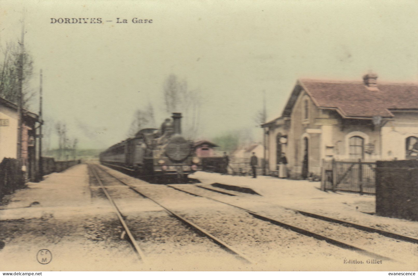 45 :  Dordives :   La Gare, Train Gros Plan      ///   Ref. Juin 23  ///   BO - Dordives